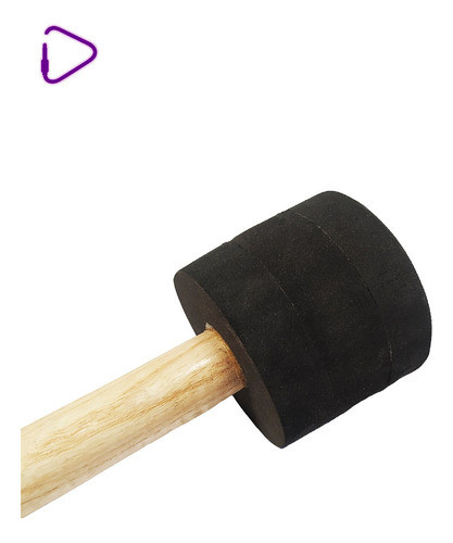 Mazo Para Bombo O Zurdo De Niño Cabeza De Goma Chico 1