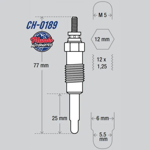 4 Bujias Precalentamiento Champion Peugeot 505 Xd3 Xd2 1