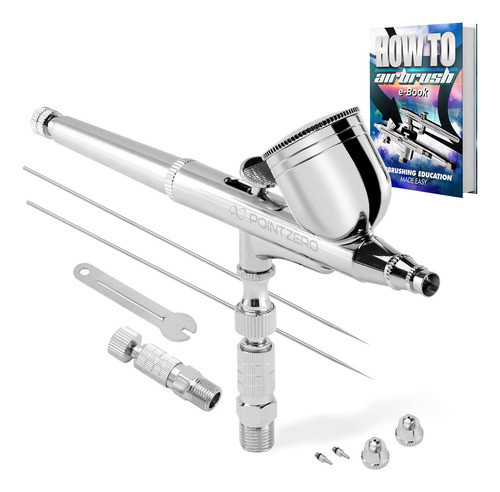 Set De Aerografo Pointzero De Doble Accion Y 7 Cc De Alim... 0