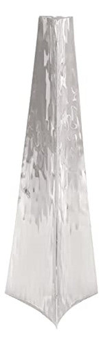 Deco 79 90899 Jarrón De Acero Inoxidable Con Forma De Punta 0