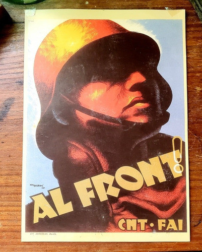 Cartel Catalán Guerra Civil Española / Al Front! 0