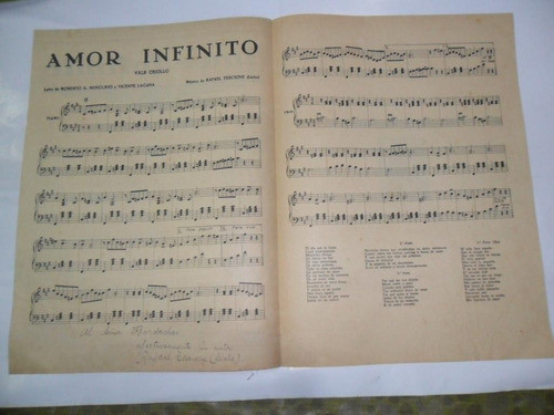 Amor Infinito Rafael Tescione Liche Dedicado R A Mercurio 1