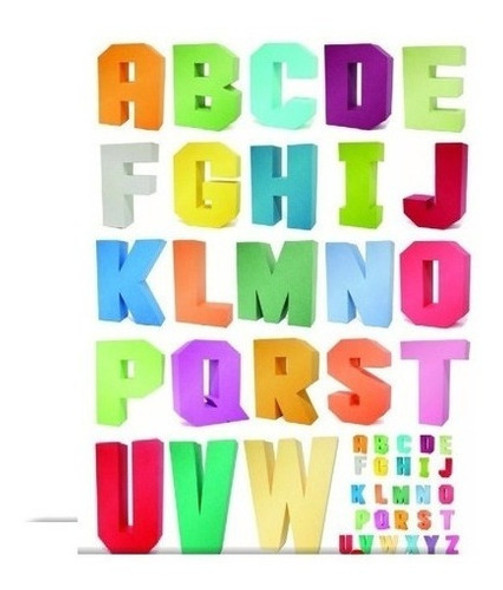 Vectores Silhouette Numeros Letras Alfabeto 3d Abcdario 0