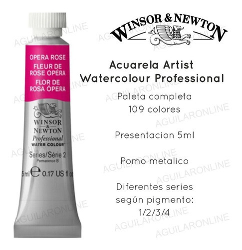 Acuarela Winsor And Newton Rojo De Cadmio Oscuro 97 1