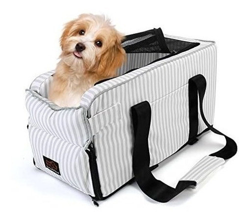 Asiento De Coche Para Mascotas - Rayado 0