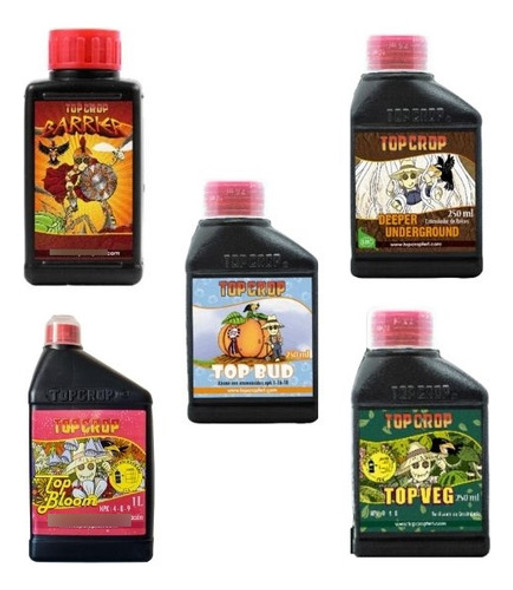 Kit Top Crop Barrier 100ml + Deep + Bud 250ml +veg+bloom 1l 0