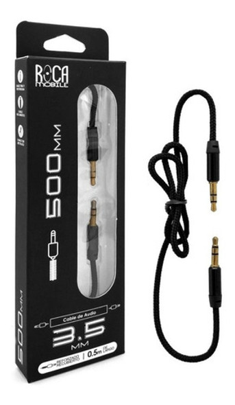 Cable De Audio Auxiliar Roca Tejido Jack 3.5mm Everest 0