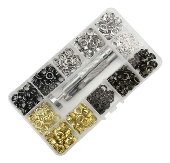 Ojalillos Y Sacabocados Color Set 300 Pcs - Electroimporta - 0