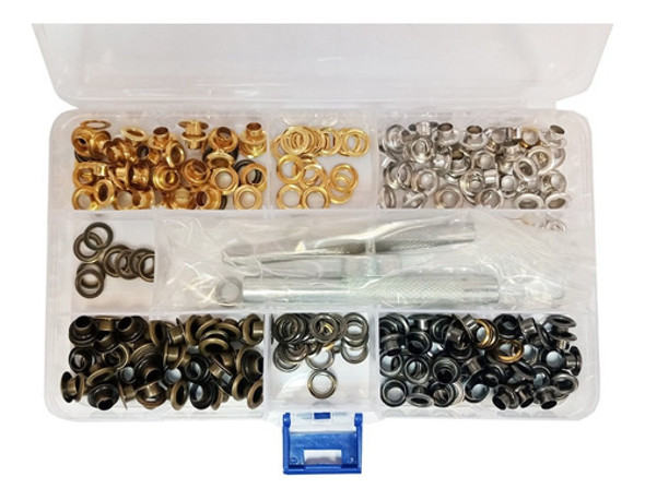 Ojalillos Y Sacabocados Color Set 300 Pcs - Electroimporta - 1