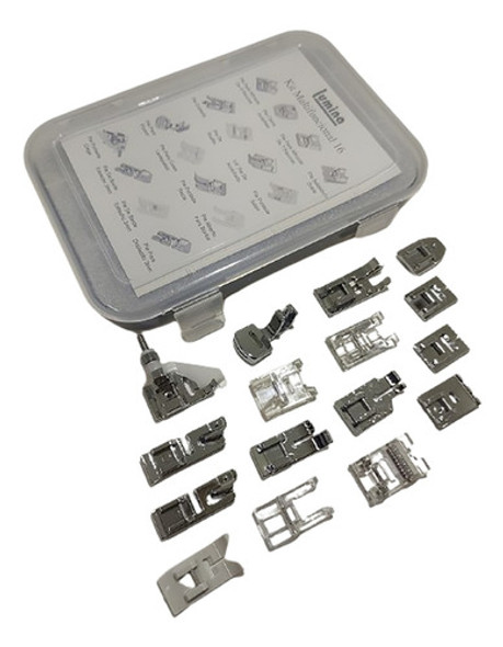 Kit De 16 Pies Prensatelas Para Máquinas Rectas Familiares 1 Kit De 16 Pies Prensatelas Para Máquinas Rectas Familiares 1