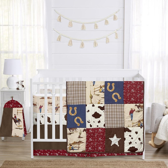 Sweet Jojo Designs Tan Brown Western Cowboy Boy Girl Género 0