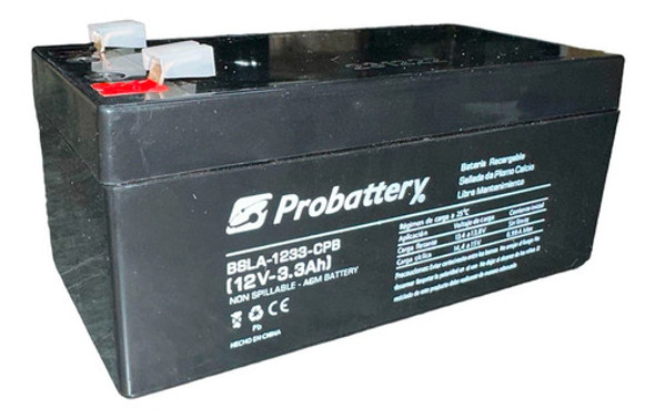 Bateria 12v 3,3ah Auto A Bateria Luces Alarma Juguete 0