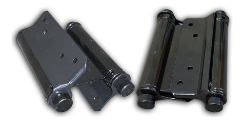 2 Bisagras Vaivén Doble Acción Hº Epoxy Negro De 3´´ - 76mm 0