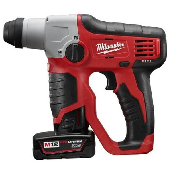 Rotopercutor Sds-plus 12v Con 2 Baterías Milwaukee 2412-259 0 Rotopercutor Sds-plus 12v Con 2 Baterías Milwaukee 2412-259 0