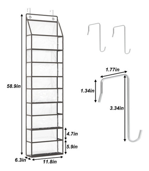 Organizador De Puerta Colgante 5-shelf Room Organizer 1