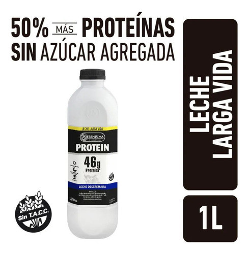 Leche La Serenisima Protein Deslactosada 46g Proteina 1lx18u 0