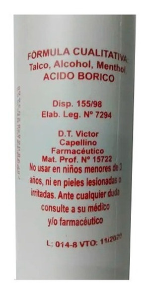 Talco Mentolado Sanadrog X 100 G 1