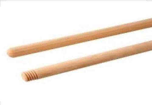 Cabo Palo Madera 130 Cm Rosca Para Escoba Mopa Etc X 6 Un. 0