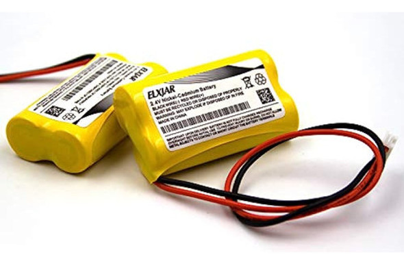 (paquete De 5) 2.4 V 600 Mah Bp2-a Dual-lite Ni-cd Paquete D 1
