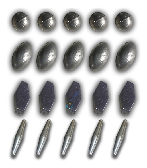 1kg Plomadas Pasantes De 10 A 100 Grs 0 1kg Plomadas Pasantes De 10 A 100 Grs 0