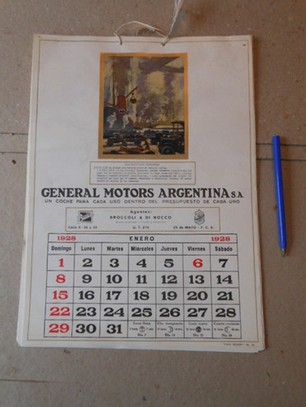 Almanaque General Motors Argentina Completo - 1928 0