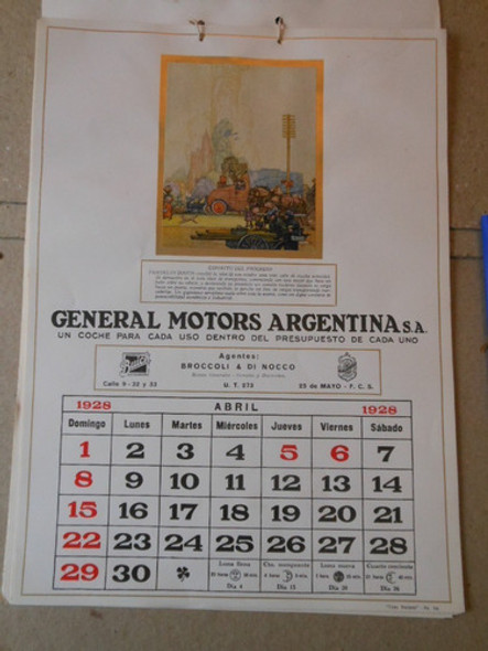 Almanaque General Motors Argentina Completo - 1928 1