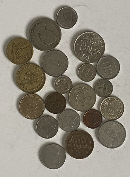 20 Monedas Distintas Antiguas, América Muchos Países, Ame40 1