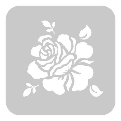 Stencil Eq Arte  10 X 10 - Pétalos De Rosas (810) 0