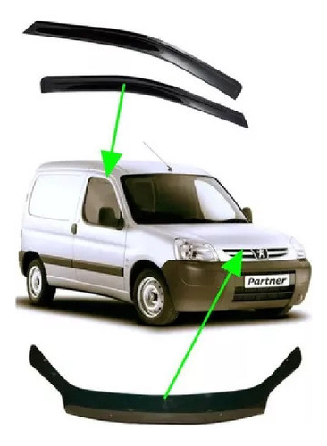 Kit De Deflector Capot Y Puertas Para Berlingo Modelo 2012 0