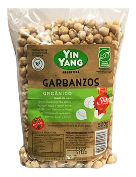 Garbanzos Orgánico Yin Yang 500g Sin Tacc 0