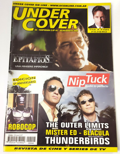 Revista Under Cover N 44 Nip Tuck The Outer Limits Robocop 0