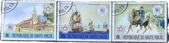 Serie De 5 Estampillas De Haute Volta 1976 0