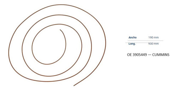 Junta T/cilindros Varios Motor Cummins 6c 8.3 1 Junta T/cilindros Varios Motor Cummins 6c 8.3 1