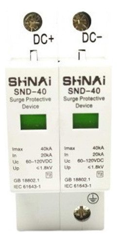 Protector Descargas Atmosfericas Sobretensión 40ka 60 - 120v 1