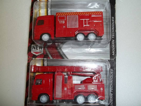 Autito Camion De Bomberos Pull Back De Metal Y Plastico C/u 1 Autito Camion De Bomberos Pull Back De Metal Y Plastico C/u 1