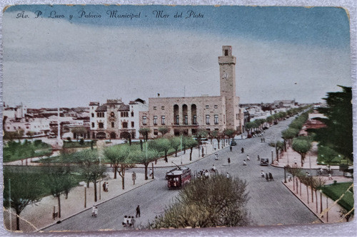 Postales Mar Del Plata Palacio Municipal Y Pl. Ingleses 0