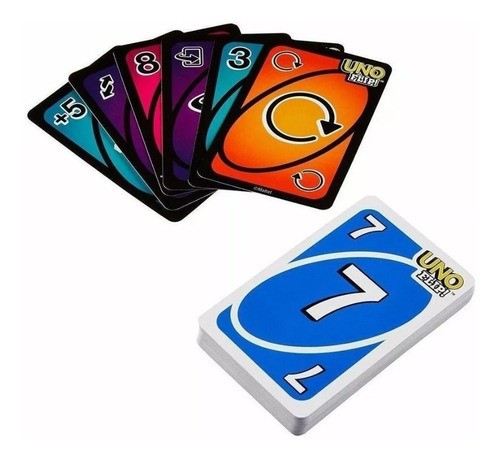 Juego De Cartas Uno Flip Mattel Ruibal Licencia Original 1