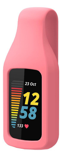 Funda Clip De Silicona Para Fitbit Charge 5 -rosa 0