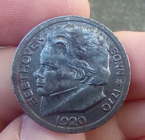 Alemania Notgel 50 Pfening 1920 Beethoven 0