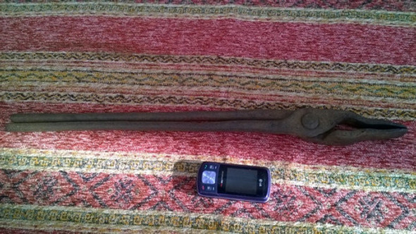 Antigua Pinza De Herrero Par Forjar Al Yunque Fragua 58cm 0 Antigua Pinza De Herrero Par Forjar Al Yunque Fragua 58cm 0