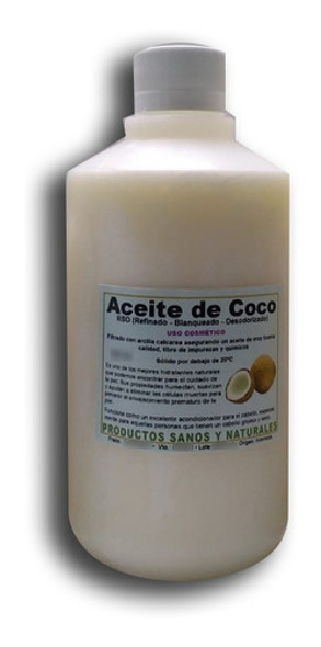 Aceite De Coco 5 Lt Uso Cosmetico Neutro - Materia Prima 0