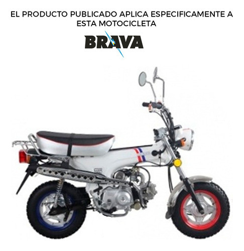 Faro Giro Trasero Brava Lazer 70- Cromado- Unidad 1