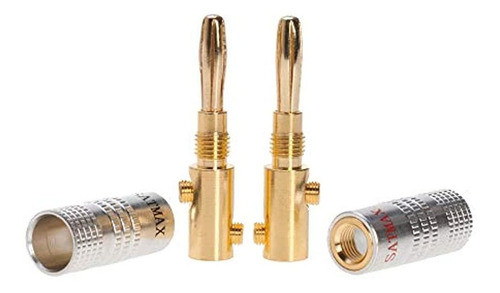 Conectores De Enchufe De Altavoz Banana De Tornillo Chapado 1