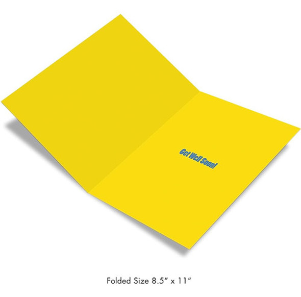 Nobleworks - Jumbo Get Well Card Funny (8.5 X 11 Inch) - Tar 1