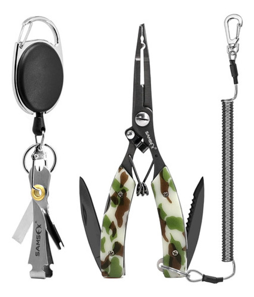 Pinzas De Pesca Samsfx Con Cierre, Resistentes Al Agua Salad 0