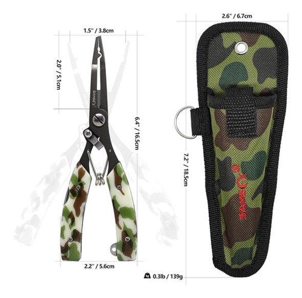 Pinzas De Pesca Samsfx Con Cierre, Resistentes Al Agua Salad 1