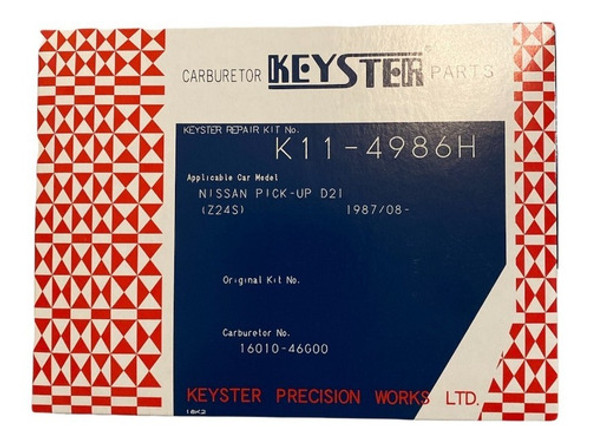 Kit Carburador Completo Nissan Pathfinder 2ptas.motor Z24 1 Kit Carburador Completo Nissan Pathfinder 2ptas.motor Z24 1