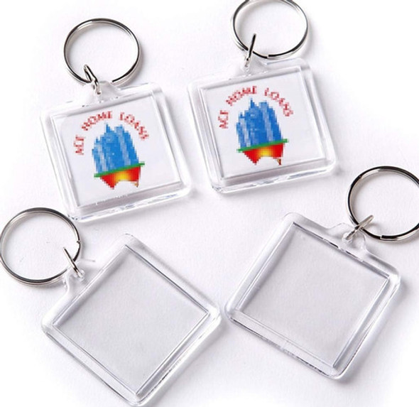 Llaveros Acrilicos Cuadrados Con Publicidad X50 Souvenir 0