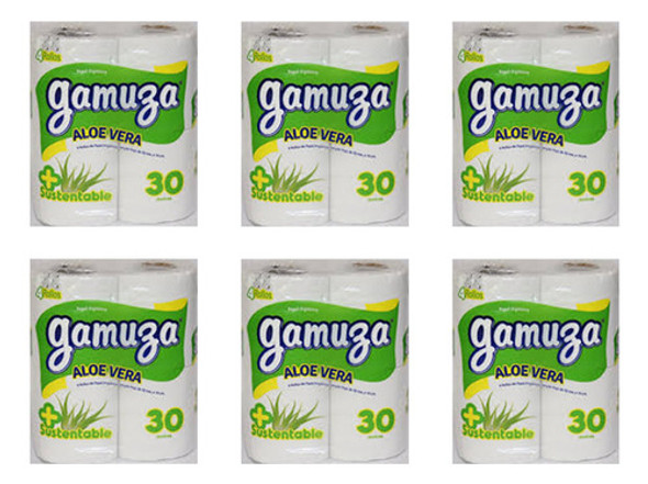 Papel Higienico Gamuza Aloe Vera 30mts 4 Rollos (bulto X6) 0