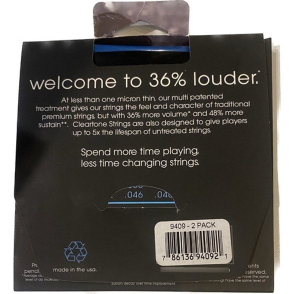 Cleartone Cuerdas Electrica 09 42 Set X 2 Juegos 6c 1